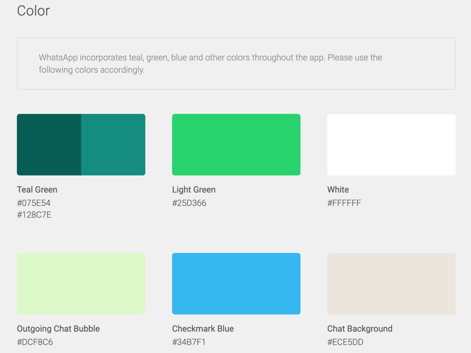 Whatsapp brand guideline