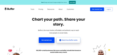 Buffer-landing page