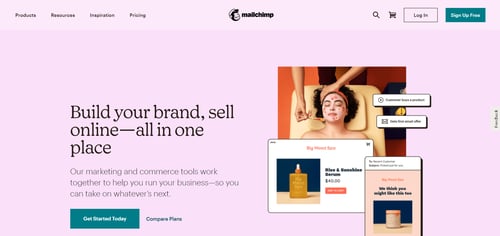 Mailchimp-landing page-build your brand