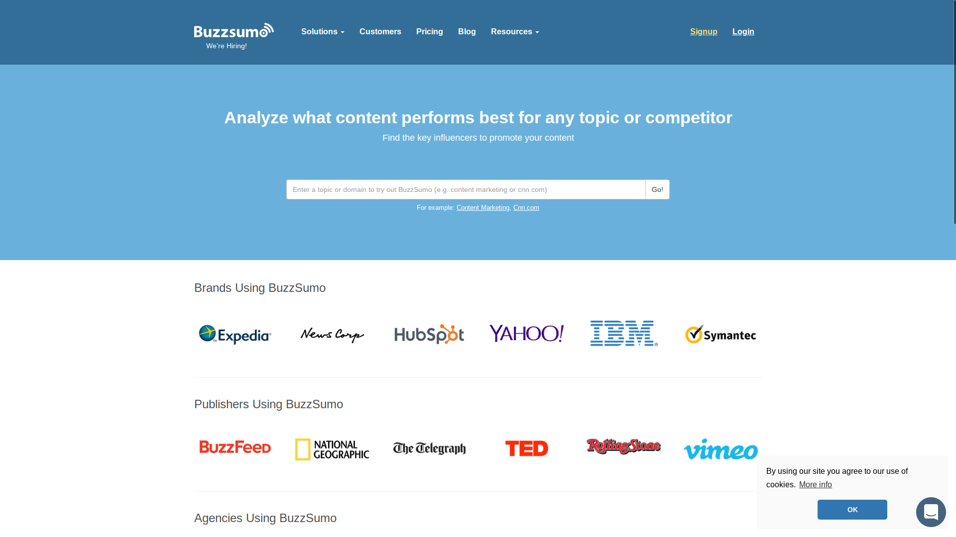 Ranking tool - Buzzsumo